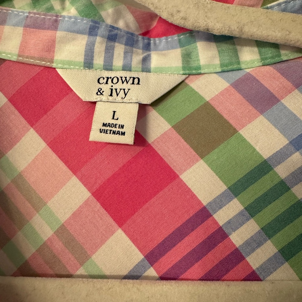 Crown & Ivy Vibrant Plaid Dress - Picture 2 of 4